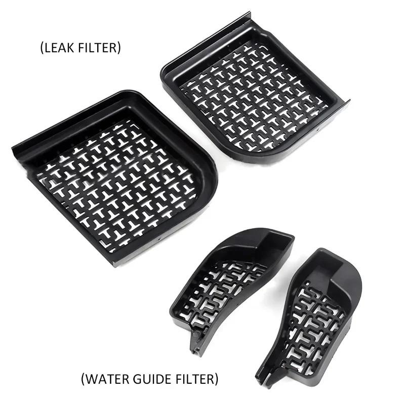 For Tesla Model Y Debris Filter Front Trunk Water Guide Channel Protective Net Cover Debris Leak Filter Groove Anti Clogging