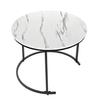 Round coffee tables, industrial, loft, glamour, table set, 60x60, 40x40