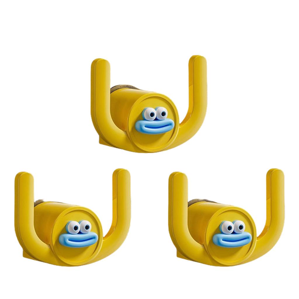 3 kusy Pevný Bez Vrtání Závěsný Háček do Koupelny Plastové Materiály Přenosný Doplněk pro Extra Úložný Prostor v Kuchyních