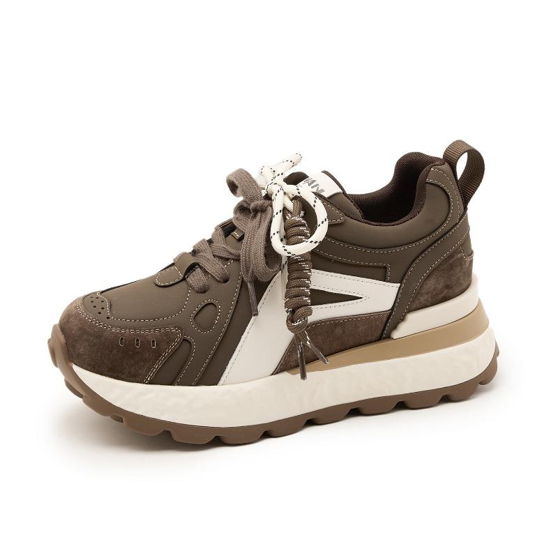 

2592 женские новые осенние повседневные спортивные туфли детская обувь универсальная 40 коричневый