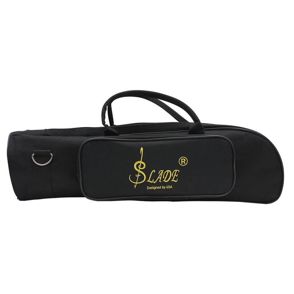 

SLADE Trumpet Bag Double Zippers Design Waterproof Oxford Cloth Trumpet Carrying Handle Bags Brass Instrument Parts Accessories