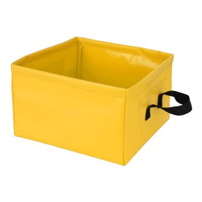 Collapsible Basin Leakage Proof Portable Folding Camping Bucket for Travel Hiking 13L Yellow 13L