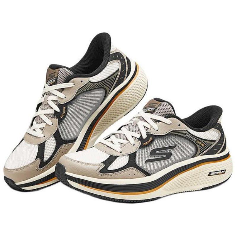 Skechers GO RUN Elevate 2.0 Men Light Cushion Low Top Running Shoes Taupe 220854-TPBK