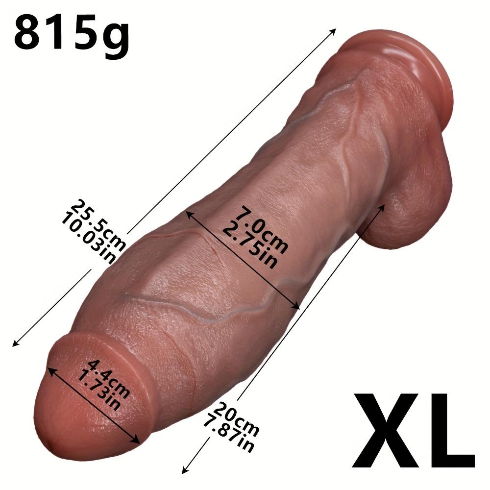 Realistic Huge Dildo for Women – Soft Lifelike Texture, Strong Suction Cup, Adult Sex Toy for Women, Men & Couples, Solo G-Spot & Anal Play