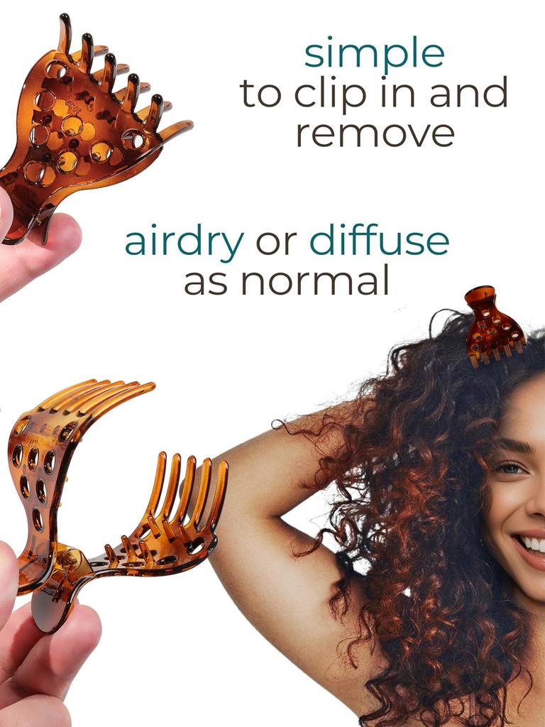 8Pcs Fashion Multicolor Fluffy Root Lifting Hair Clips,No Crease  Volume Curly Root Hairpin Lifting Clip for Natural Volume Curl