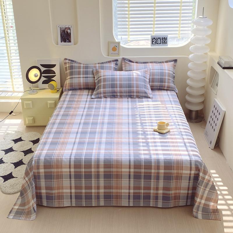 

Простыня из 100% хлопка с принтом цветов и растений, одинарные двойные простыни King из чистого хлопка, детское постельное белье одного размера (Нет наволочки) 130x230cm 1pcs