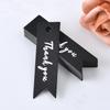 50pcs Thank You Tags Garment Shoes Bags Hang Tag Black White Paper Cards Clothing Accessories Price Label(Without Rope)