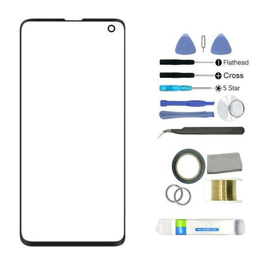 

Сменный комплект для ремонта переднего стекла для Samsung Galaxy S10 SM-G973F G973