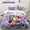 Cartoon Pattern Bedding Quilt Set Quilt Cover Pillowcase Home Decoration Birthday Gift (1 * Duvet Cover + 2 * Pillowcase, Without Core)