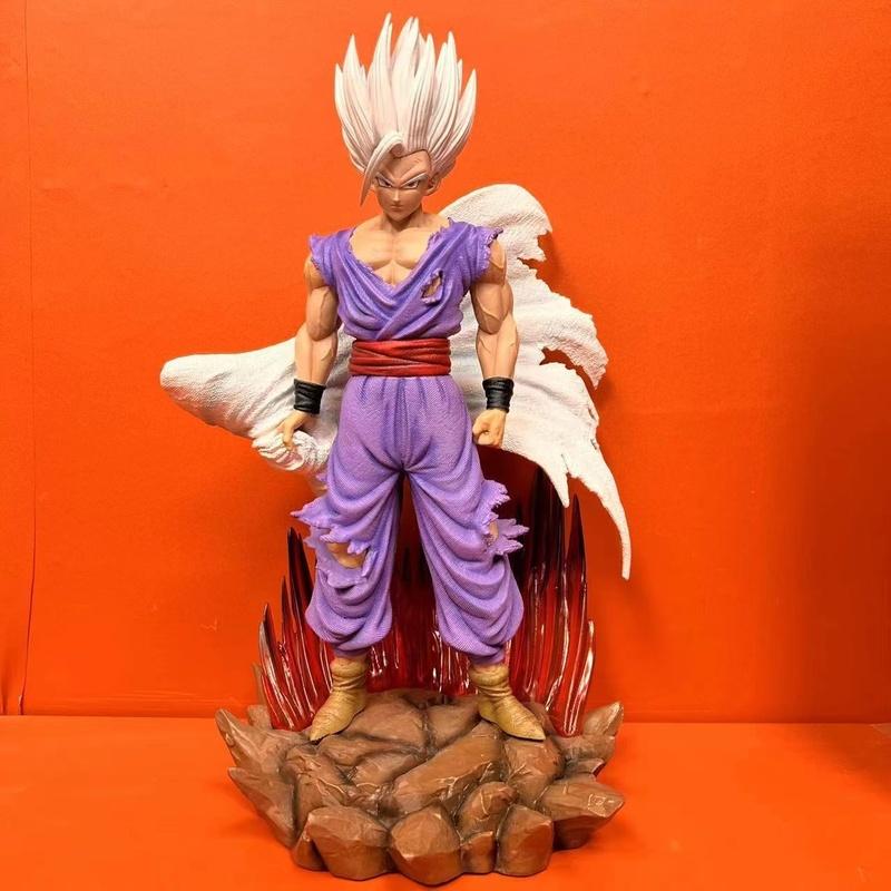 Dragon Ball Super First Bullet White God Beast Cloak White Hair Sun Wufan Handmade Model Ornament Surrounding Birthday Gifts