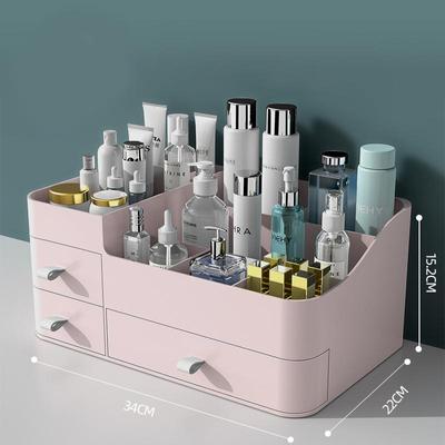 Veľkokapacitná škatuľka na rúž Beauty Box Zásuvka Organizér na make-up na skladovanie kozmetiky Organizér na starostlivosť o pleť na toaletný stolík