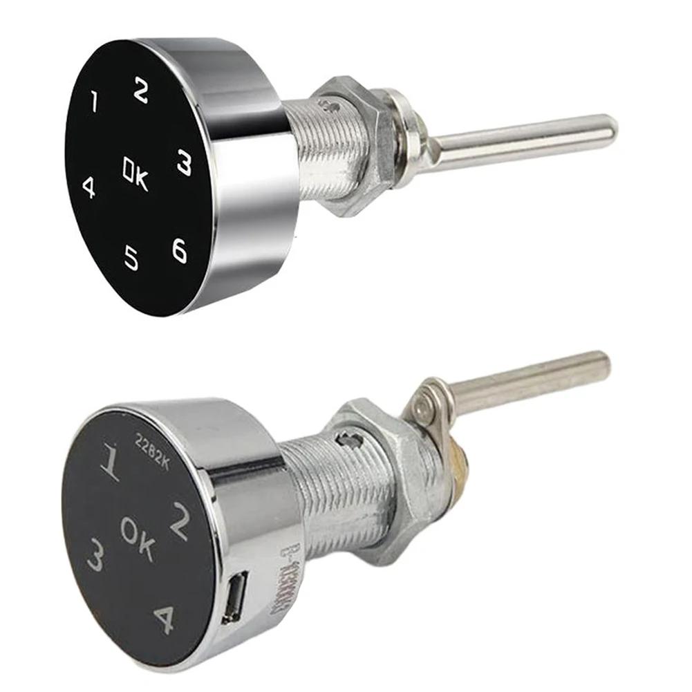 Multi-purpose Office Desk Wardrobe Drawer Lock 5*3.75cm Smart Touch Screen Password Lock For Various Furniture Types