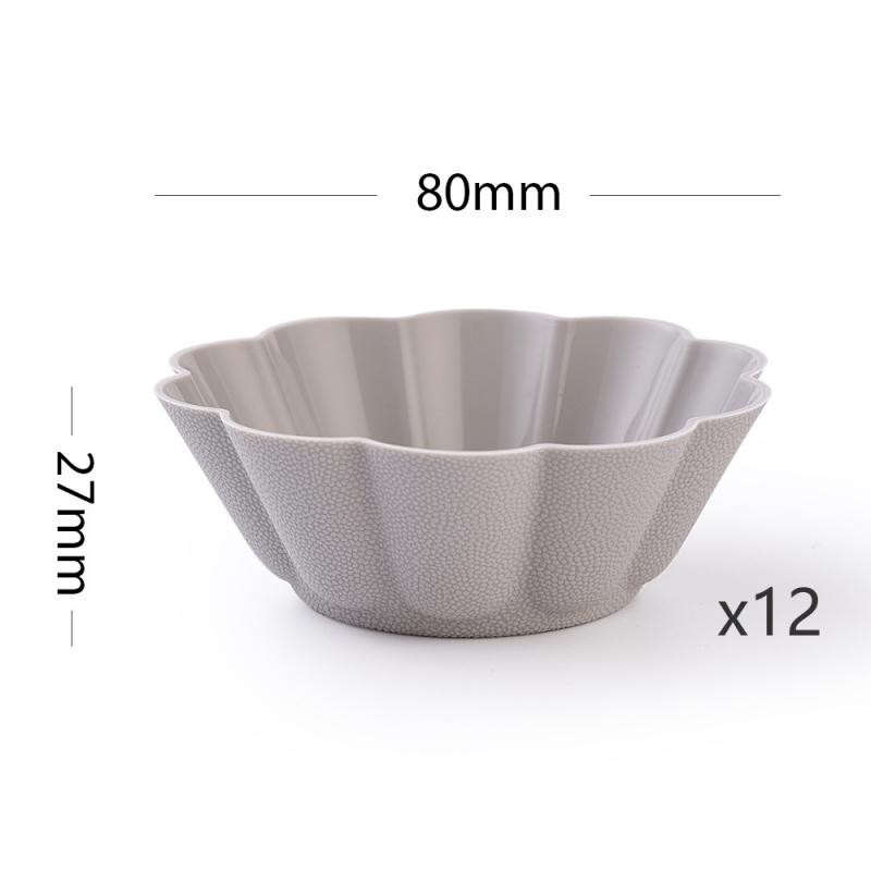 

12Pcs Flower Silicone Muffin Cup Cake Mold High Temperature Resistant Round Shaped Cupcake Baking Moulds Cake Decorating Tools