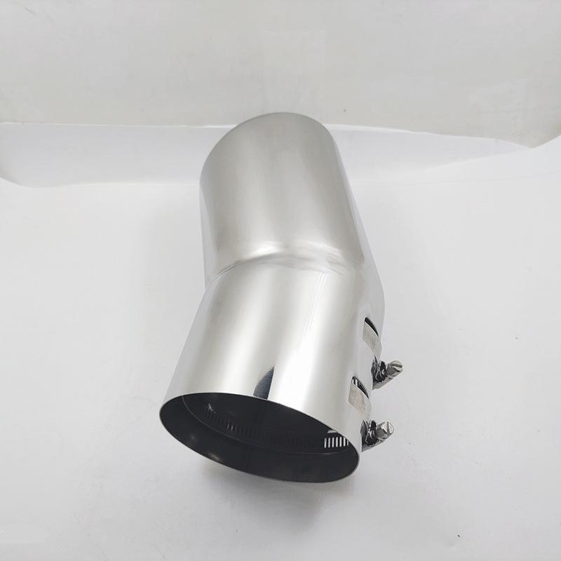 Stainless Steel Exhaust Tailpipe for Land Cruiser - Mirror Silver Clamp Decoration