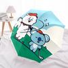 1pc Outdoor Umbrella with BT21 Characters - Automatic Opening/Closing, Portable 3-Fold Design, 8-Rib Iron Frame, Perfect Gift for Fans, Travelers
