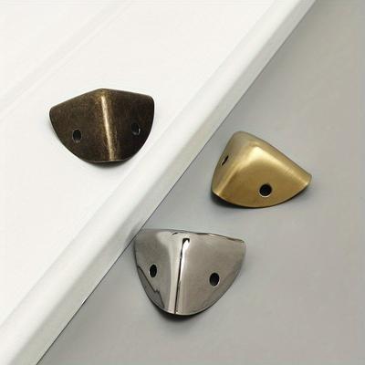 10 Pcs Metal Sheet Corner Wrapping- Gift Box Corner Wrapping Bag Corner Protection Hardware Tools 28mm with Screws Commemorative.