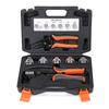 Multipurpose Ratchet Crimper Crimping Tool Set With Interchangeable Dies For Heat Shrink Butt Splices And Cable Lugs