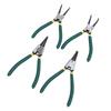 4PCS 7 Inch Internal External Snap Ring Pliers Set with Straight Bent Jaw for Removal and Installation of Automotive