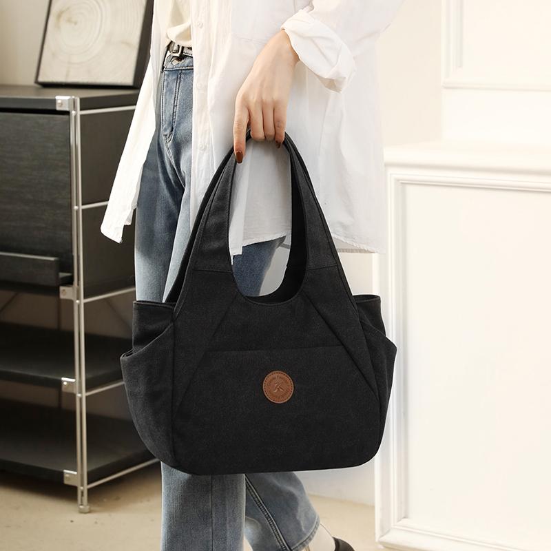 Velkokapacitní plátěná taška Tote Bag Dámská taška Kabelka