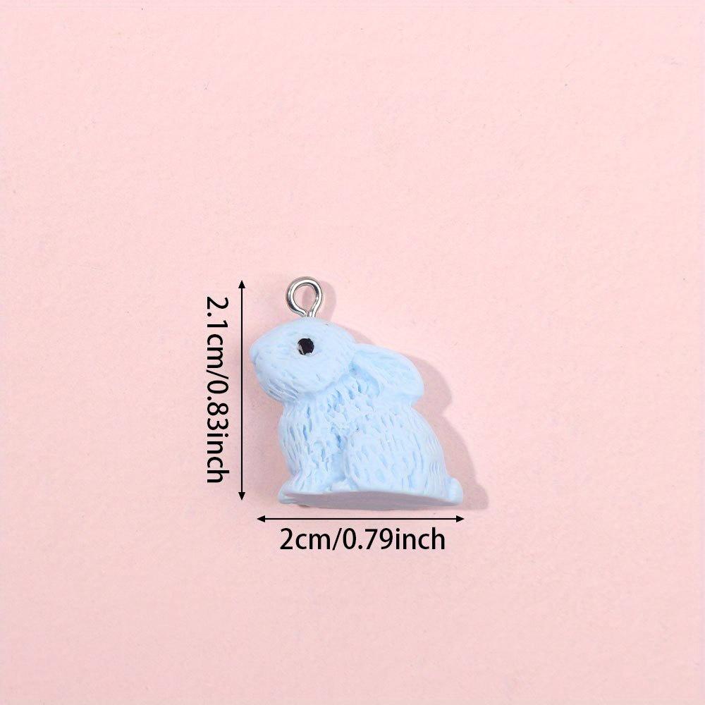 2/4/8pcs Resin Material Easter Rabbit Pendant Rabbit Animal Decoration DIY Jewelry Making Bracelet Necklace Keychain Phone Chain Beads Wedding
