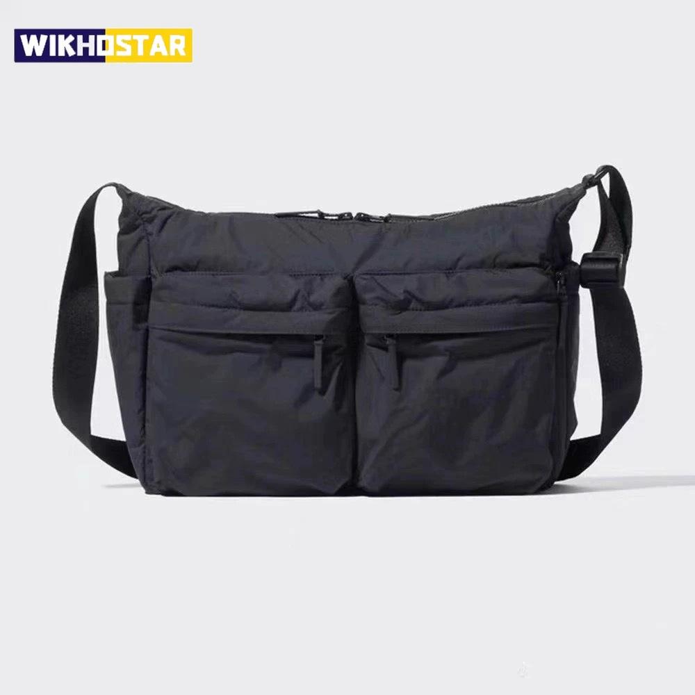 Borsa a tracolla casual ispessita di alta qualità, borsa a tracolla singola di grande capacità per laptop, borsa sportiva multi tasche per uomo donna