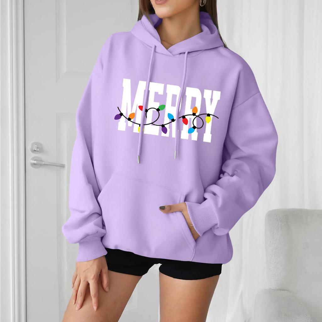 Dames Losse Comfortabele Casual Mode Karakter Bedrukt Hoodie Lange Mouw Sweatshirt