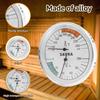 Sauna Thermometer & Hygrometer Alloy Wall-Mounted Spa Accessory Precise Mechanical Testing Indoor Family Hotel