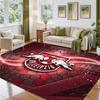 RB Leipzig Football Design Crystal Velvet Rug Soft Decorative Mat for Bedroom Entrance