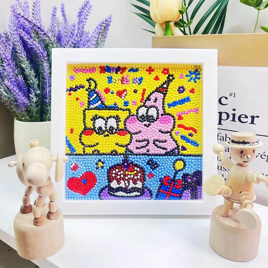 Children'S Diamond Painting Handmade Diy Masonry Painting Cartoon Diamond Sticker Bedroom Living Room Decorative Painting Photo Frame