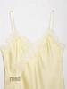 European and American Women's Lace Trimmed Lingerie-Style Top - Trendy Fashion Style.