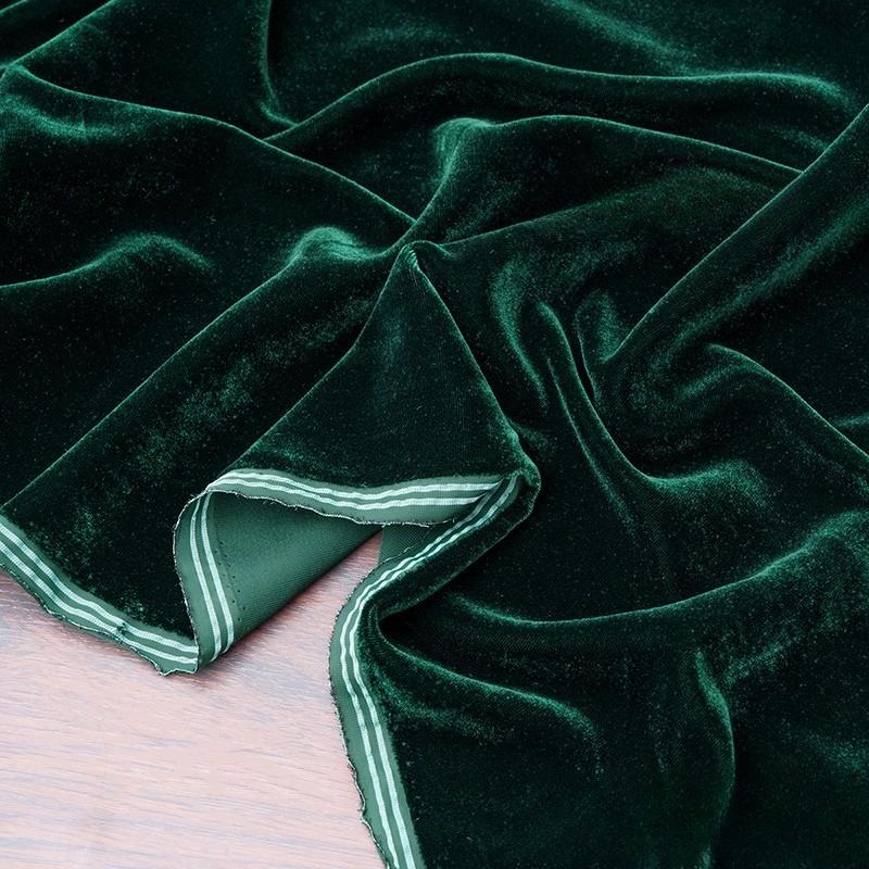 100x140cm Silk Velvet Fabric Solid Color Velvet Clothing Fabric for DIY Sewing Party Dress Cheongsam Designer Cloth