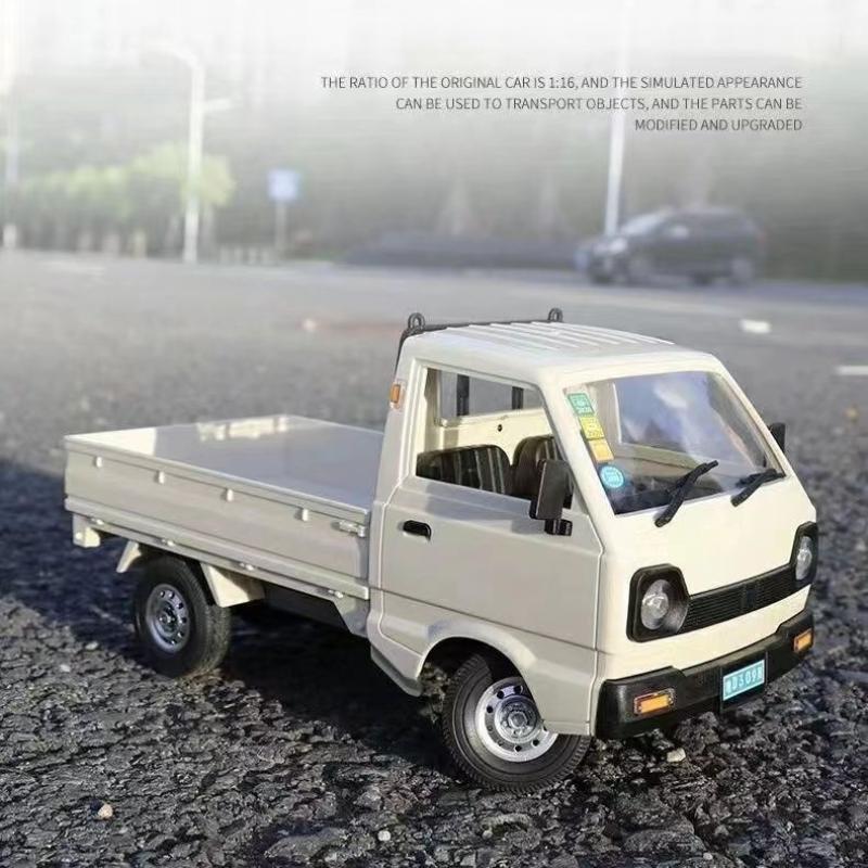 1Set Christmas Surprise Gifts 1:16 Wpl D12 Rc Car Simulation Drift Climbing Truck Led Light Cargo Rc Electric Toy Model For Boys