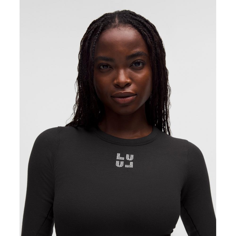 Lululemon Hold Tight Long Sleeve Shirt  Jewelled Black
