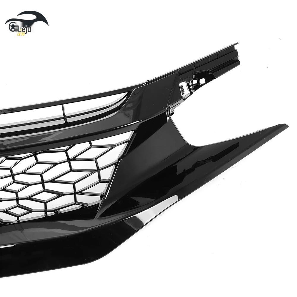 Cross-Border Black Middle Net Grille for 2016-2021 Honda Civic Type S Front Modification Parts