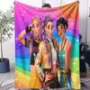 KPop Demon Hunters Blanket Hot Anime Flannel Blanket Fan Gift for Home Leisure Camping Travel Multifunctional Universal Blanket