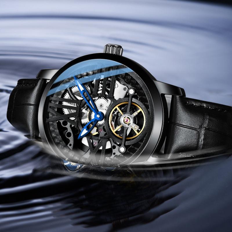 AILANG Neue Uhr Herren Automatische Mechanische Uhr Hohle Herren Vollautomatische Herrenuhr Wasserdicht