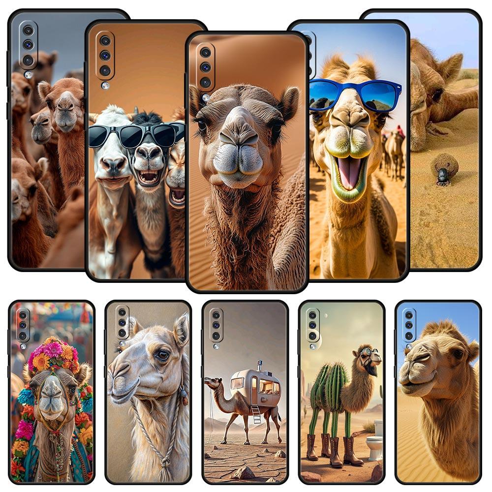 Animal Camel Phone Case for Samsung Galaxy A56 A36 A26 A16 A34 A24 A42 A22 A20 A12 A40 A30 A10 5G Soft TPU Cover Shell Funda Bag