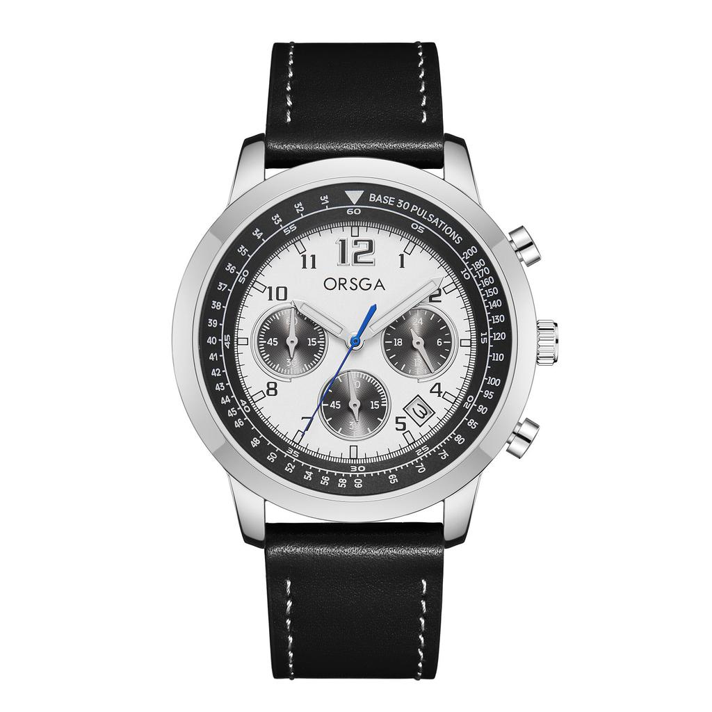 Fashion Multifunctional Chronograph Men's Watches Luxury Quartz Stainless Steel Waterproof Wristwatch Reloj De Hombre