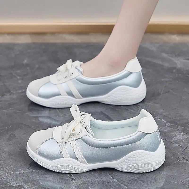Fashion Korean Stylish Spring Autumn Women's Sports Shoes Walking Cheap Fashion 2025 Comfortable and Elegant New Arrival Ladies Footwear