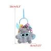Unique Cartoon Coal Keychains Pendants Delicate Keychains for Girl