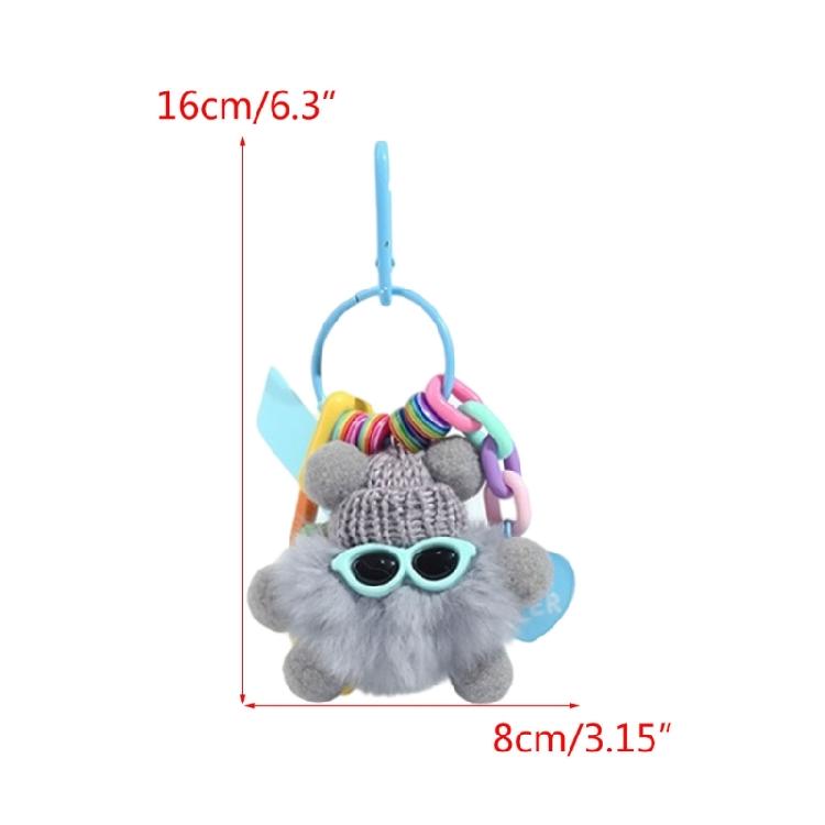 Unique Cartoon Coal Keychains Pendants Delicate Keychains for Girl