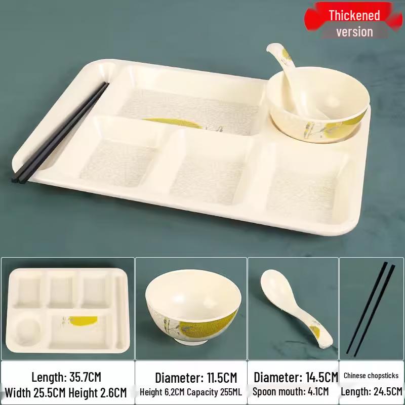 Tian Yajing A5 Melamine Divided Cafeteria Tray