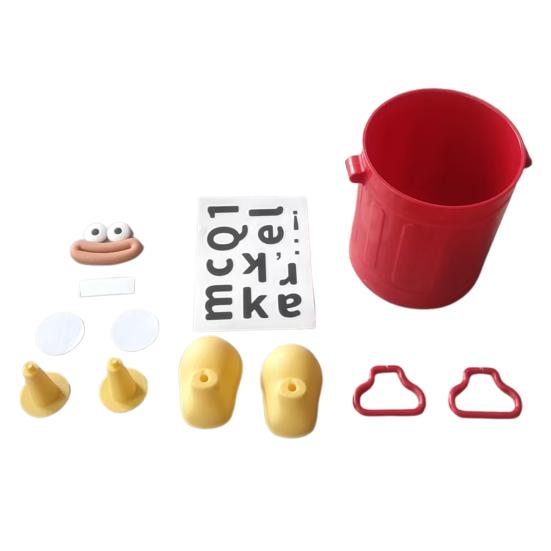 Cartoon Pen Holder Desktop Pen Organizer for Office Desk Storage Cute Pencil Marker Holder Simple Retro Storage Bucket