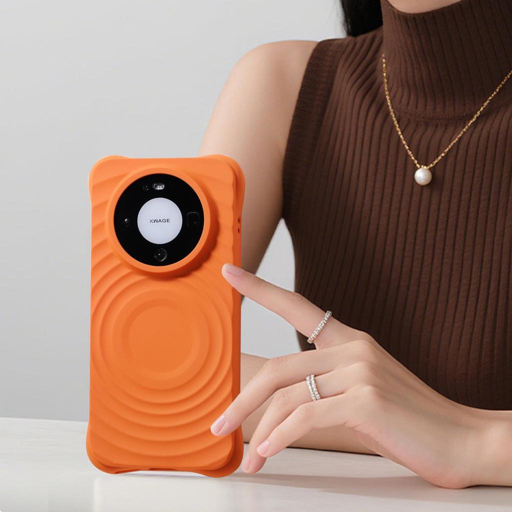 Huawei Mate80 Pro Liquid Silicone Magnetic Wave Drop-Proof Case