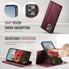 For iPhone 16 Pro Case CASEME C49  Compatible with MagSafe RFID Blocking Detachable Wallet Leather Phone Cover