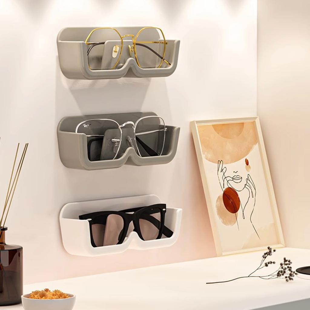 Wall-Mounted Glasses Storage Box Fine Workmanship with Strong and Durable Material Suitable for Variety of Wall Materials