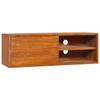 Day and Night - Day and Night Wall TV Cabinet Solid Teak Wood 90x30x30 Cm