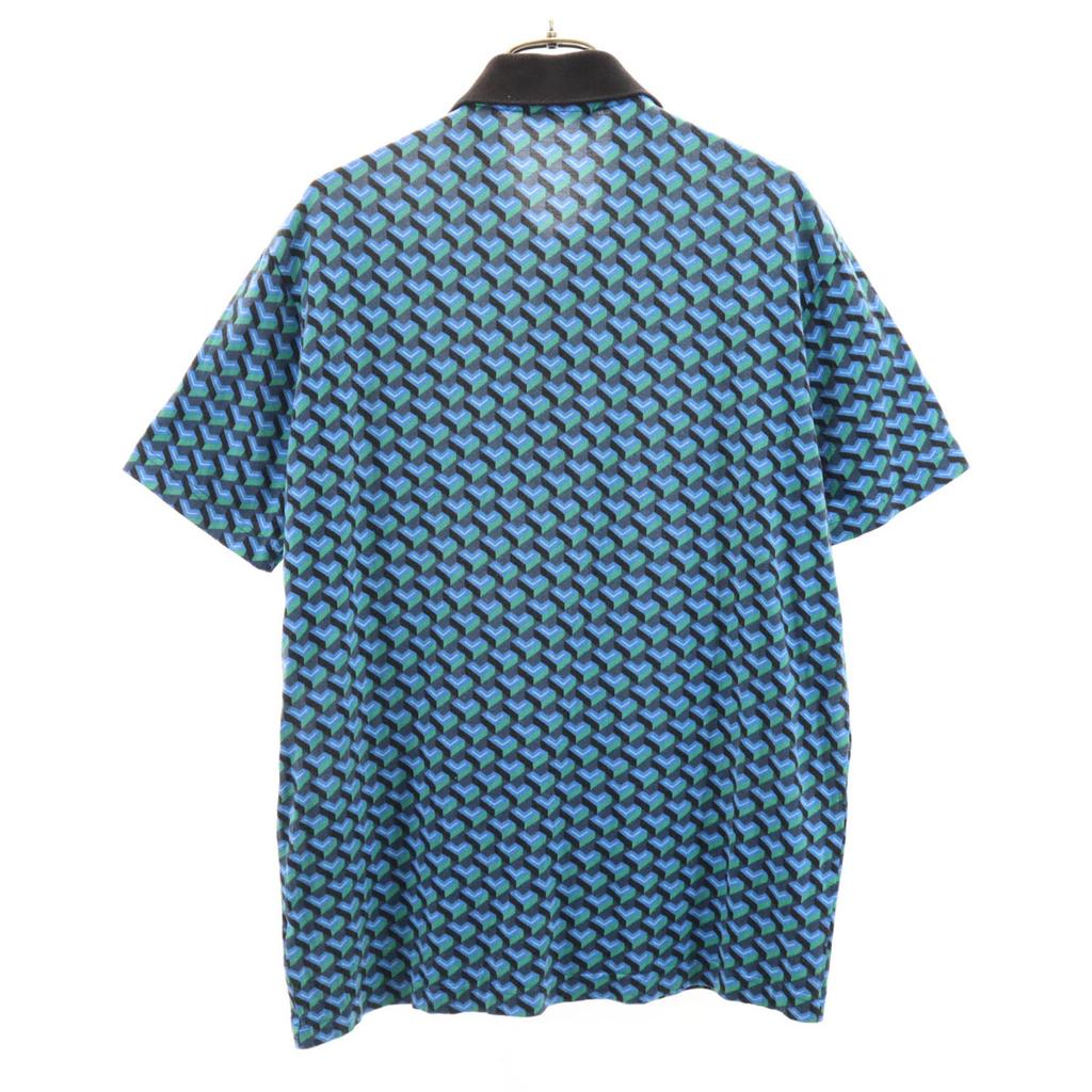 LACOSTE made in Japan Overall handle Short sleeve Polo shirt Special wing Men's Used