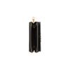 Gucci Logo Black Textured Leather Zip Around Wallet For Women Daily Use