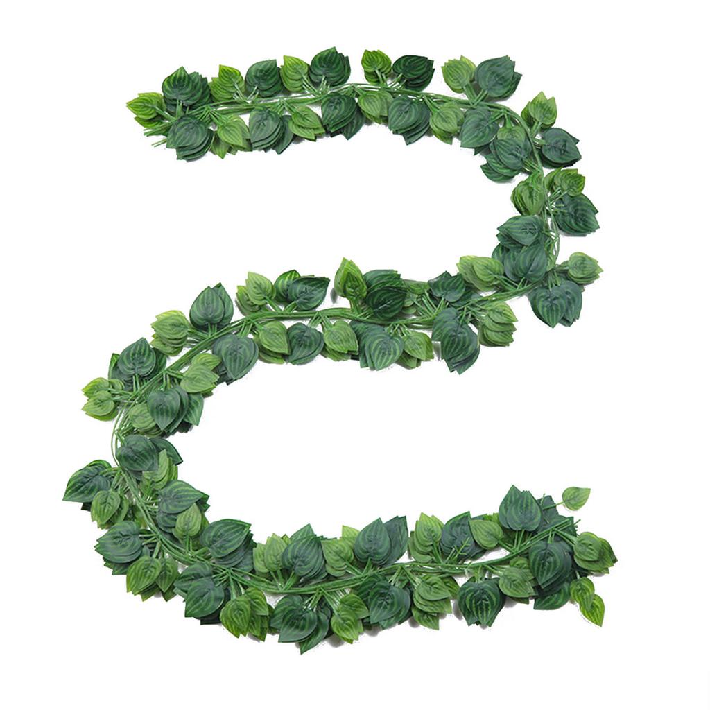 Versatile Ivy Leaf Garland Silk+Plastic Material Fake Vines for Swings, Balconies, and Wall Hangings
